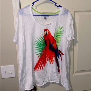 Women’s Parrot Bedazzled Shirt